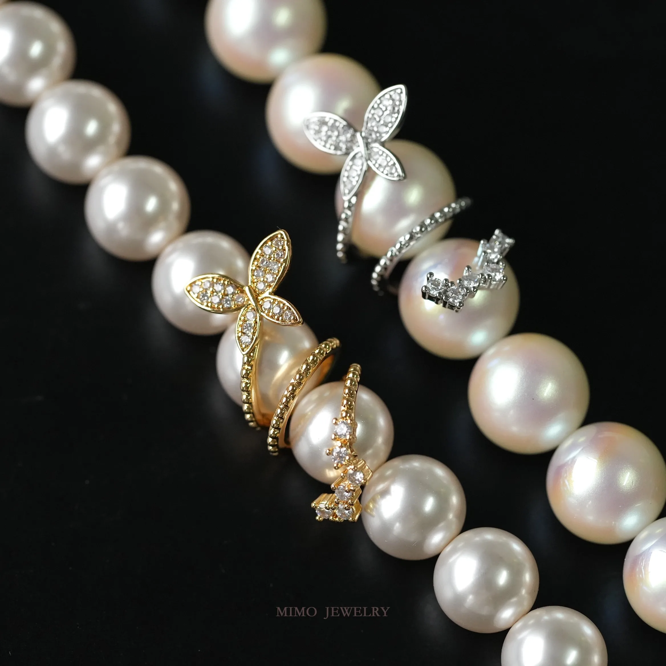 Threaded Zircon Butterfly Decorative Bead Charms Pendant Supplies DIY Hand Brass Gold Plated Accessories 28x16MM