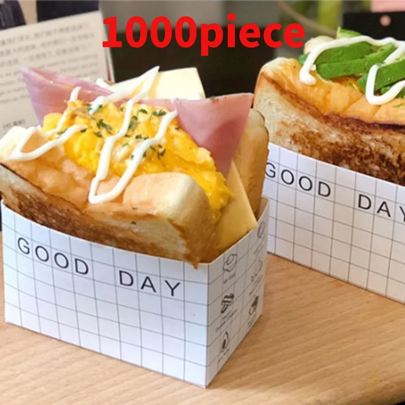 

10 00piece.Custom.Square New Design Kraft Burger Box Sandwich Hamburger Packing Box