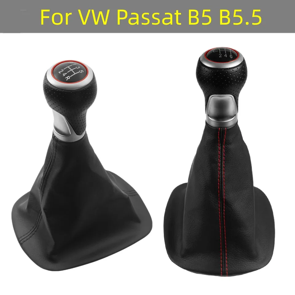 For VW Passat B5 B5.5 FL 2000-2005 3B B5 3B2 3B5 1996-2000 Gear Shift Knob Shifter Lever Stick Gaiter Cover Case Car Accessories