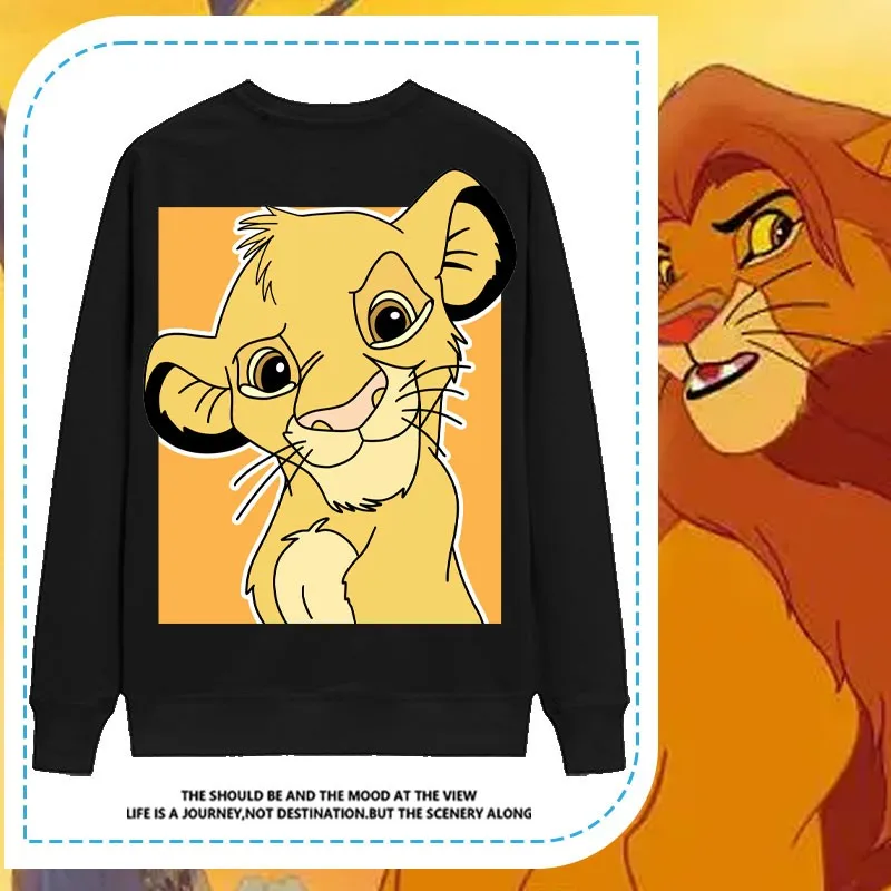 

2024 New Disney Girls Long Sleeve T-shirt Fall Bambi Dumbo Simba Around Clothes For Kids