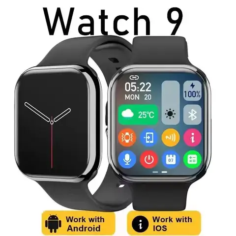 2025 reloj inteligente nuevo Original para hombres serie 9 llamada telefónica reloj personalizado cara deporte impermeable mujer hombre usable