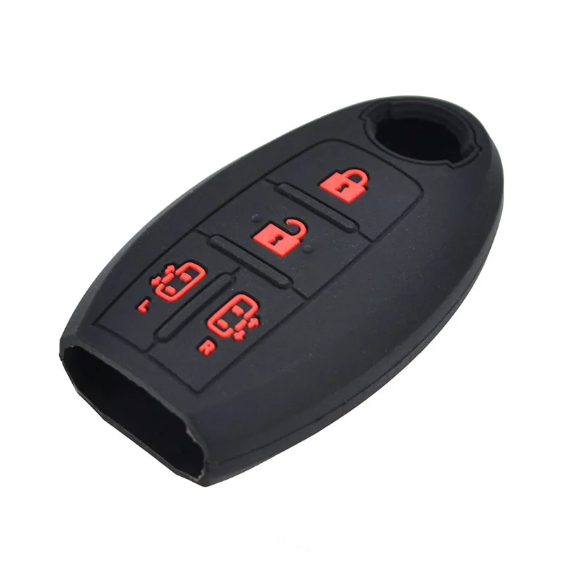 Silicone Remote Key Case Fob Shell Cover Skin Holder For Nissan Quest Elgrand NV200 Evalia Serena MPV