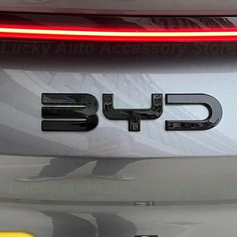 Car Head Logo Decorative Stickers for BYD Song L EV 2024 Tailstock Blackening Kit Decorative Cover Emblems Exterior Accessories