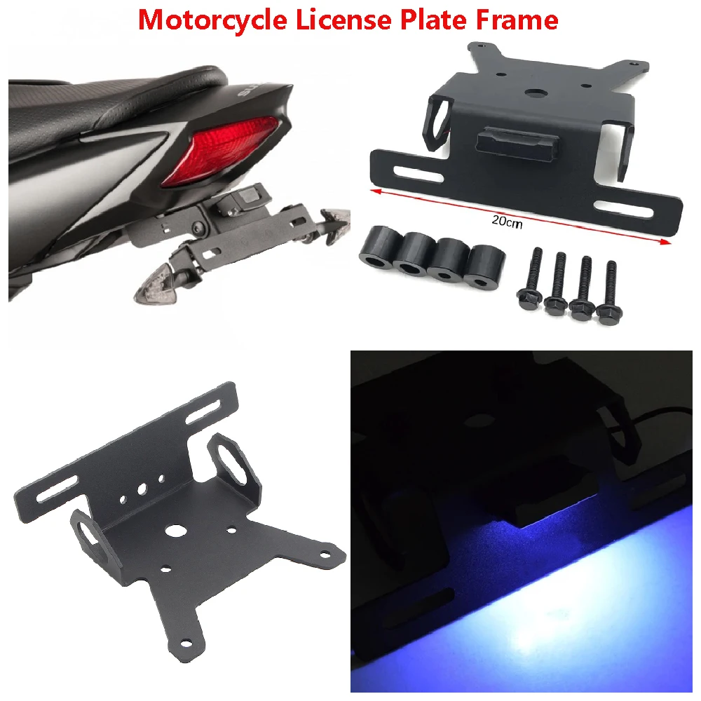 

SV 650 650X Motorcycle License Plate Holder for Suzuki SV650 SV650X ABS 2016-2024 Tail Eliminator With Light Replacement Bracket