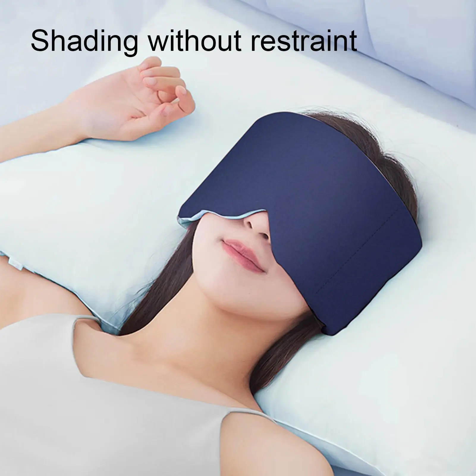 

Утяжеленная светонепроницаемая дышащая маска для сна с двойным слоем, наполненная бусинами и хлопком, для женщин