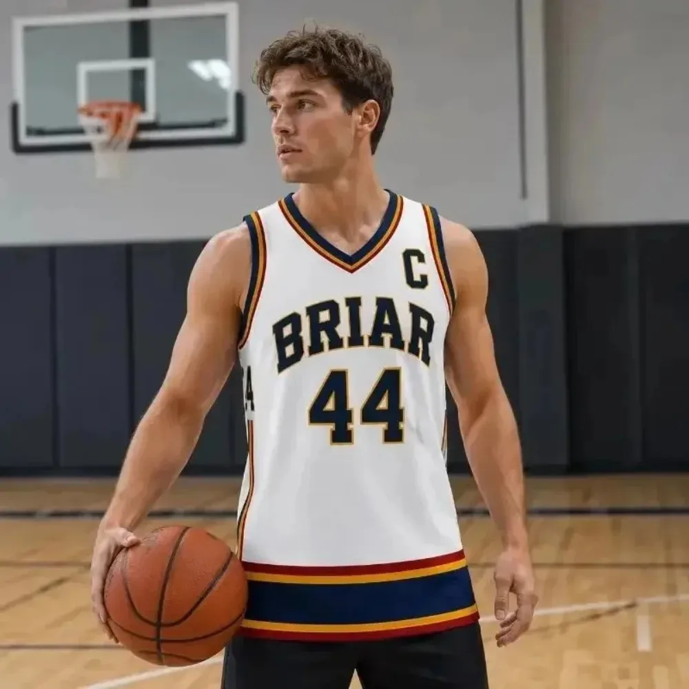 Briar University Graham 44 Basketball Jersey Off-Campus Jersey Hockey Romance Briar Campus Basketball Sleeveless Men's Vest