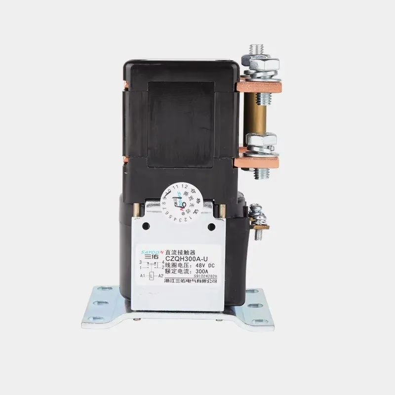 SAYOON  ce certificated coil voltage 12v 24v 36v 48v 60v 72v 300A 1NO1NC Dc Contactors Switch Gear CZQH300A-U/ZJQ300A-H/ZJQ5