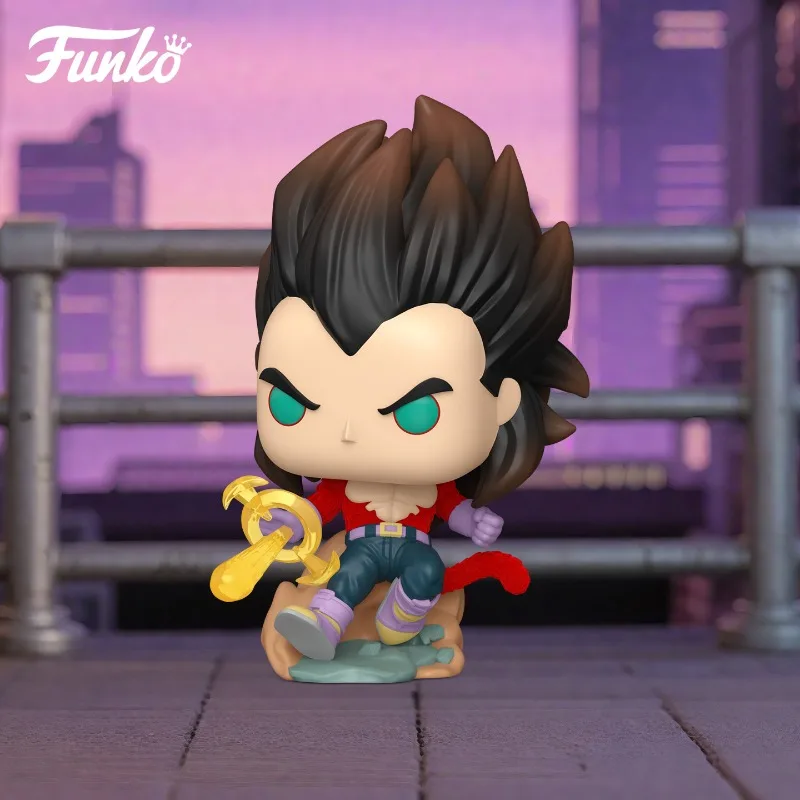 Funko POP الأصلي لعبة دراغون بول GT سوبر سايان 4 غوكو فيغيتا ألعاب شخصيات الحركة للبنين بنات هدية تحصيل نموذج الحلي