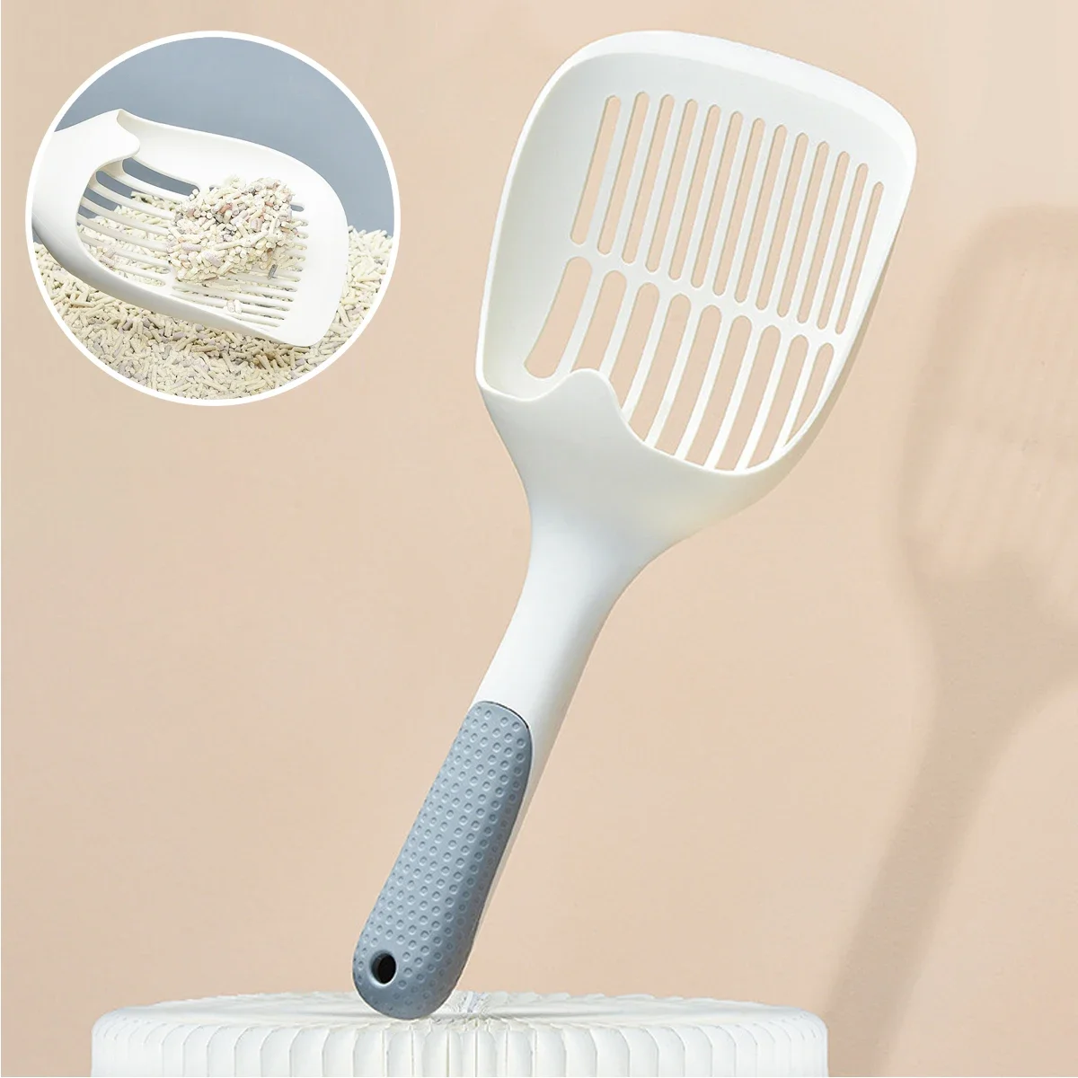 

Dual Size Aperture Design Cat Litter Shovel Pet Thickened Durable Shovel Sand Cats Toilet Scoop Poop Cleaning Tool Cat Supplies