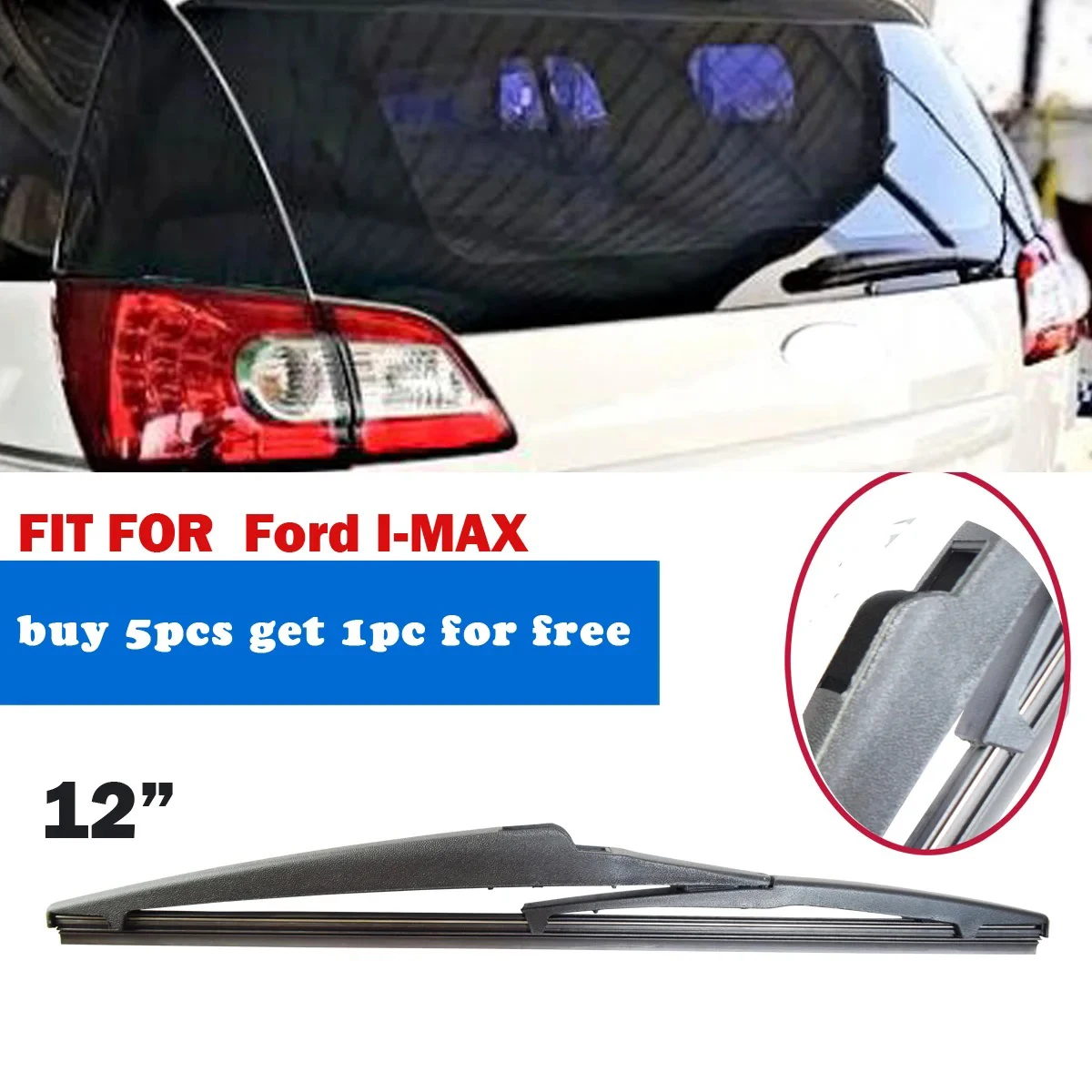 1PC for Ford I-MAX IMAX 2009 Car Rear Wiper Blade 12