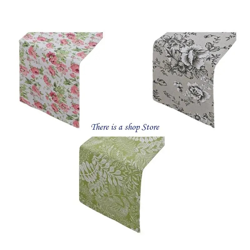 D0AD Decorationative Florals Art Tablecloth Quick Drying Machine Washable Fit Most Tables Home Decoration