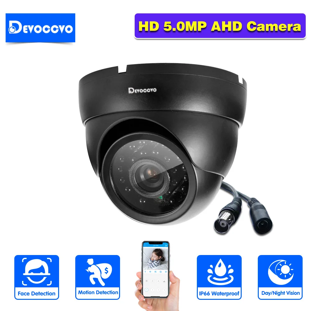 

Outdoor Analog CCTV Video Surveillance Cameras Outside Waterproof HD 5MP AHD Home Camera with Motion Sensor Night Vision Cam 2MP