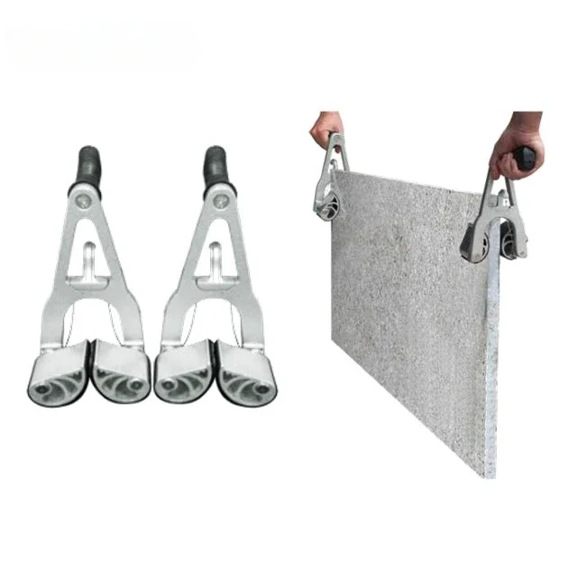 Industrial 150kgs Aluminum Stone Carrying Clamp Lifter for Granite Slab Assembly Tools OEM Customizable Box Packing