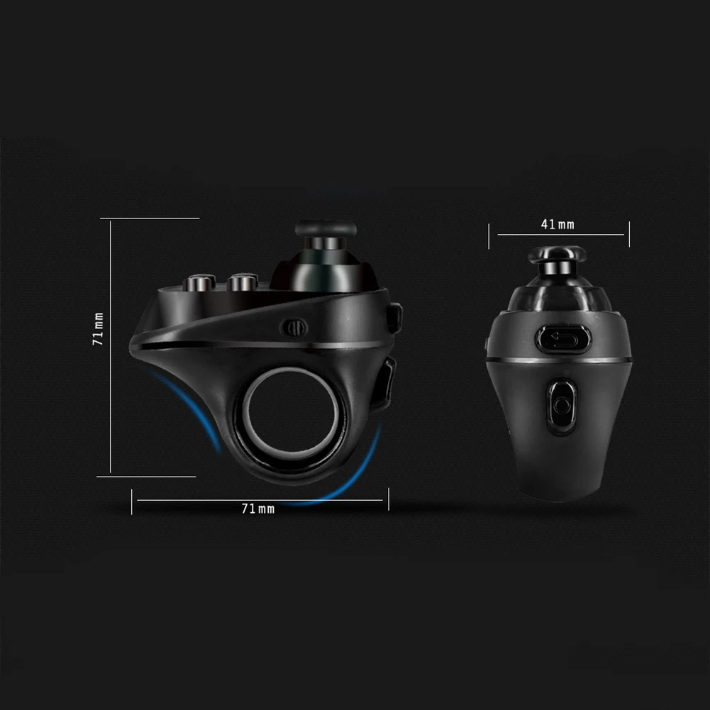 R1 Ring Shape Bluetooth VR Remote Controller Gamepad لهاتف iPhone Android