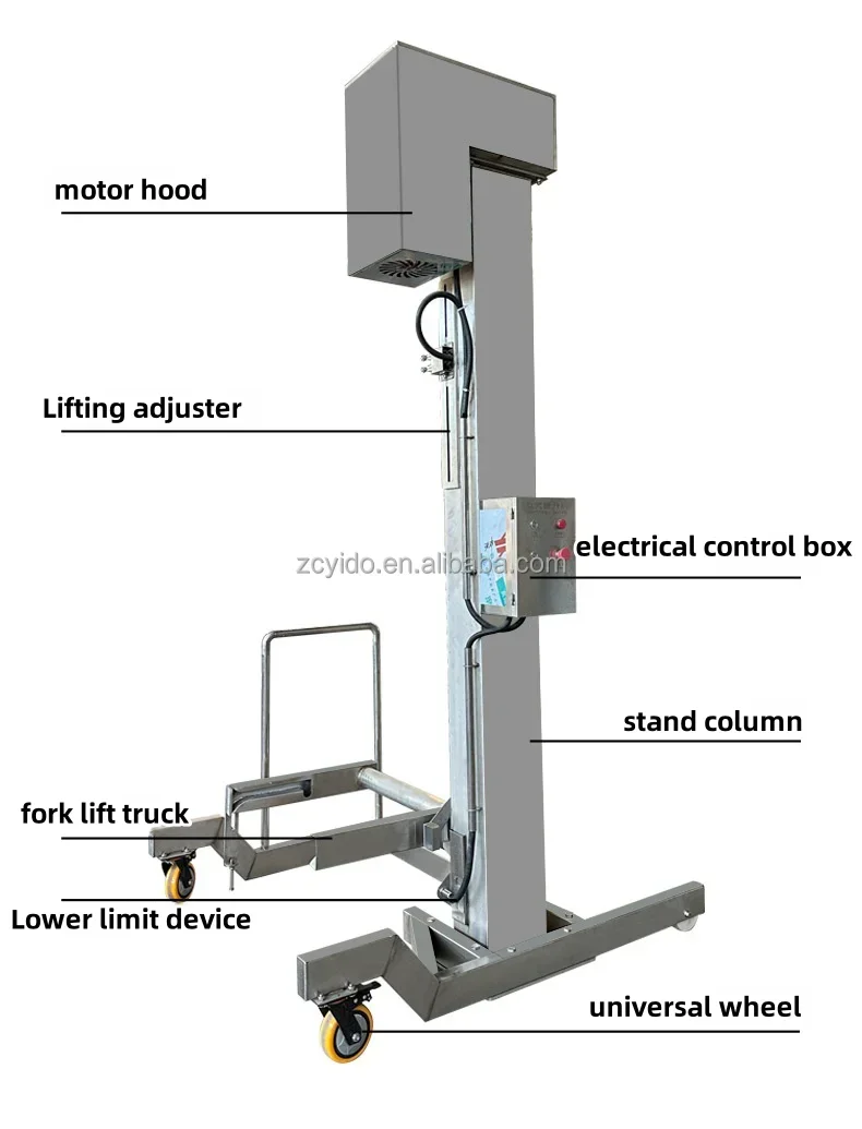 رافع صندوق اللحوم من الفولاذ المقاوم للصدأ ومغذية تحميل اللحوم رافع دلو سعر المصعد للرافعة العمودية مع الملحقات #6