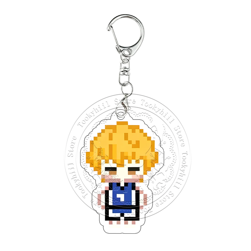 Kuroko's Basketball Pixel Art Acrylic Keychain Seijuro Akashi Tetsuya Kuroko Keyring Pendant Figure Key Ring Collection Gift view 2