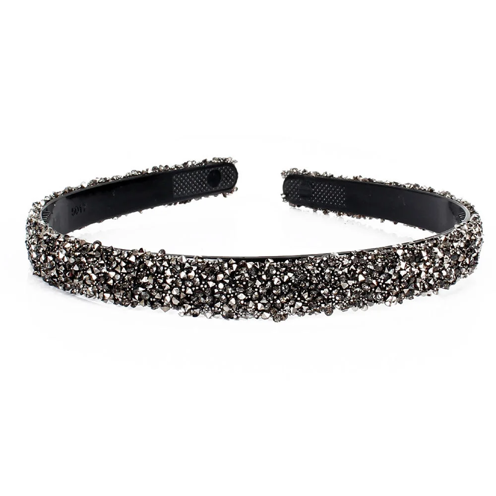 Headdress Fashion Luxury Simple Rhinestones Simulated Pearl Pearl Headbands Hair Hoop Crystal Hairbands Hair Accessories