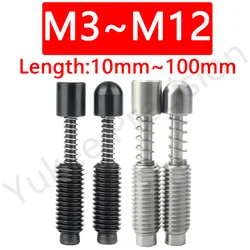 YK536 Freight Free Buffer Elastic Positioning Column Retractable Spring Pin Round Head Flat Head Shock Absorber Spring Plunger
