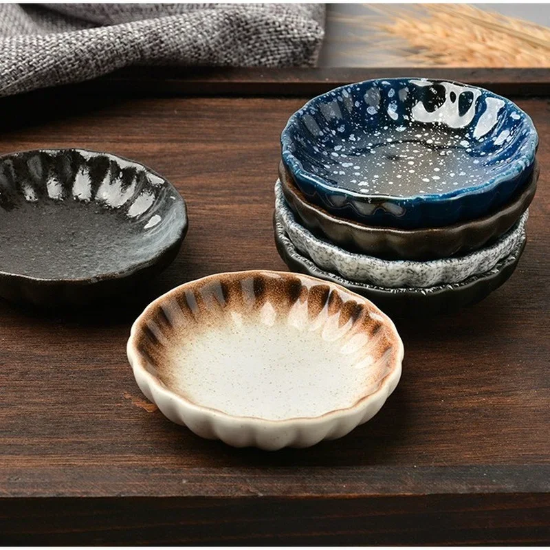 Japanese Sauce Dish Ceramic Seasoning Dish Barbecue Sauce Flavor Plate Home Creative Snack Plate Kitchen Tableware Dropshipping