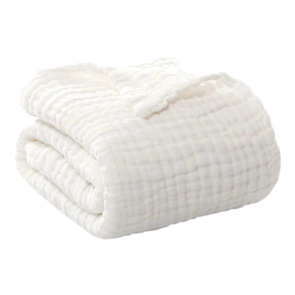 

Muslin Baby Blanket Bath Towel Soft Cotton Newborn Gauze Quilt White Infants Travel Stroller Car Universal Toddler Gifts