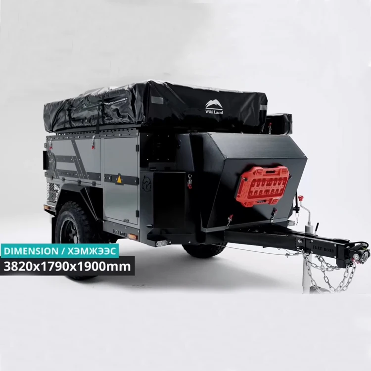 Customized Camping RV Trailer Multi-functional Travel RV 4x4 Off-road Towable Caravan For Australia Outdoor Trip