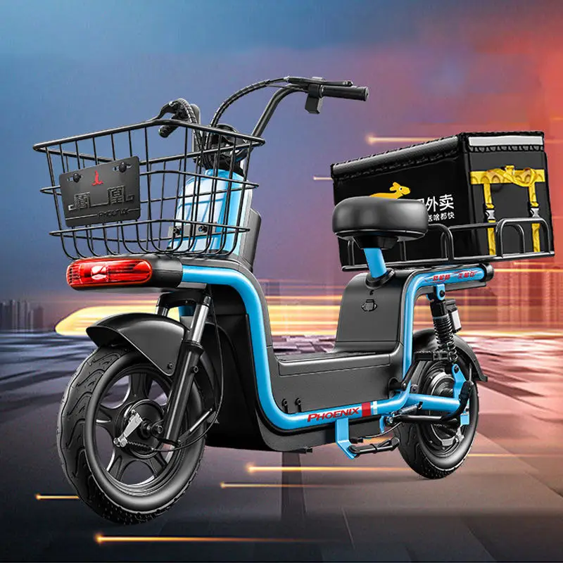 Food Delivery 800W 60V20A  Battery LCD Wholesale Electric Motorcycle Lithium Battery Electric Bike Sepeda Listrik Sepeday