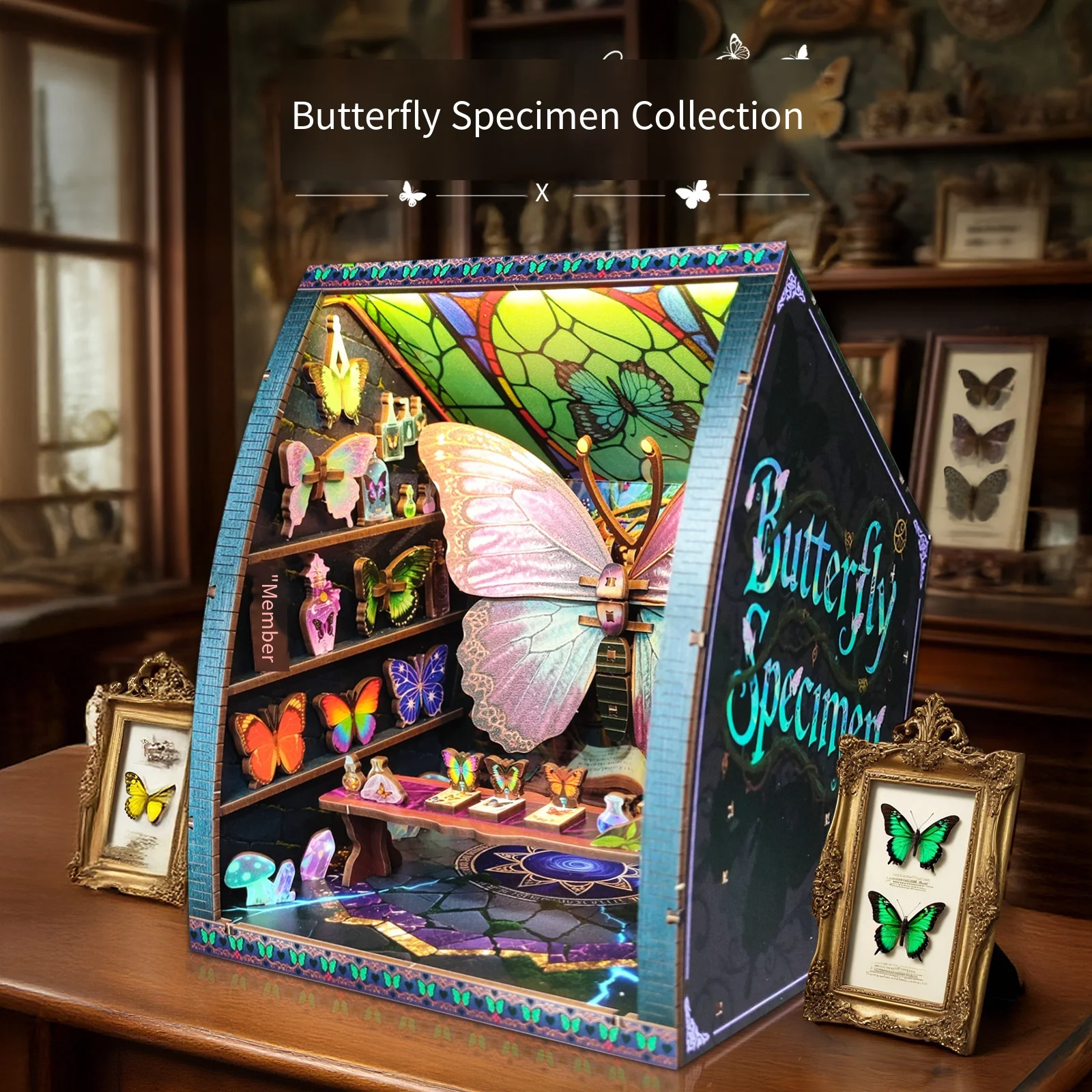 

Модель дома из коллекции бабочек своими руками - креативный живописный кукольный домик ручной работы | Развивающая игрушка-головоломка Art House, подарок на день рождения 2025л.