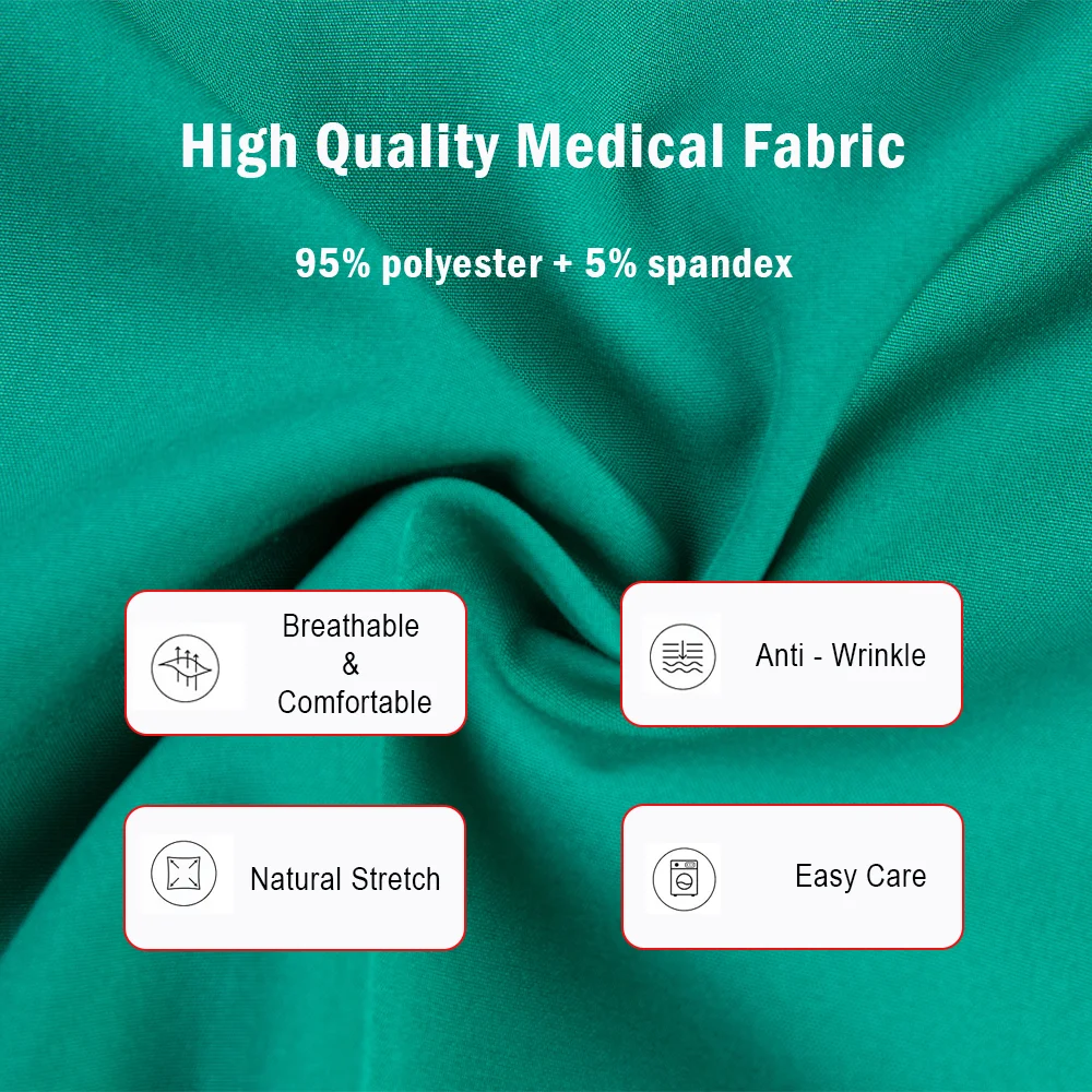 ขายร้อนพยาบาลชุดขัดผู้หญิงต่อต้านริ้วรอยล้างทําความสะอาดได้นุ่มชุดโรงพยาบาล Medical Scrubs ผู้หญิงขัดชุดอุปกรณ์การแพทย์