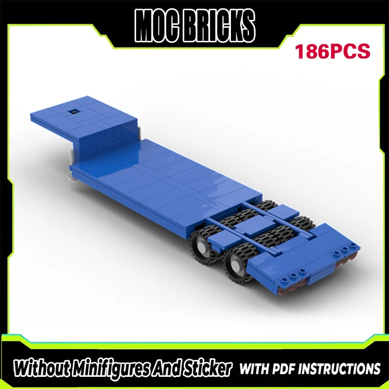 

Модель городских спасательных машин MOC: Строительные блоки, светящийся прицеп-платформа, модульная технология, детские праздничные подарки, игрушки для сборки