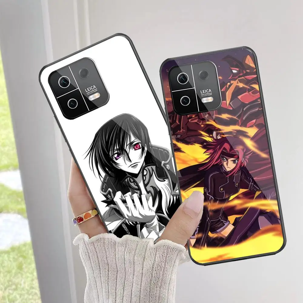 Code Geass Phone Case For Xiaomi 14 Ultra 14 13T 13Pro 13 12T 12 11T 11i 11 Black Glass case