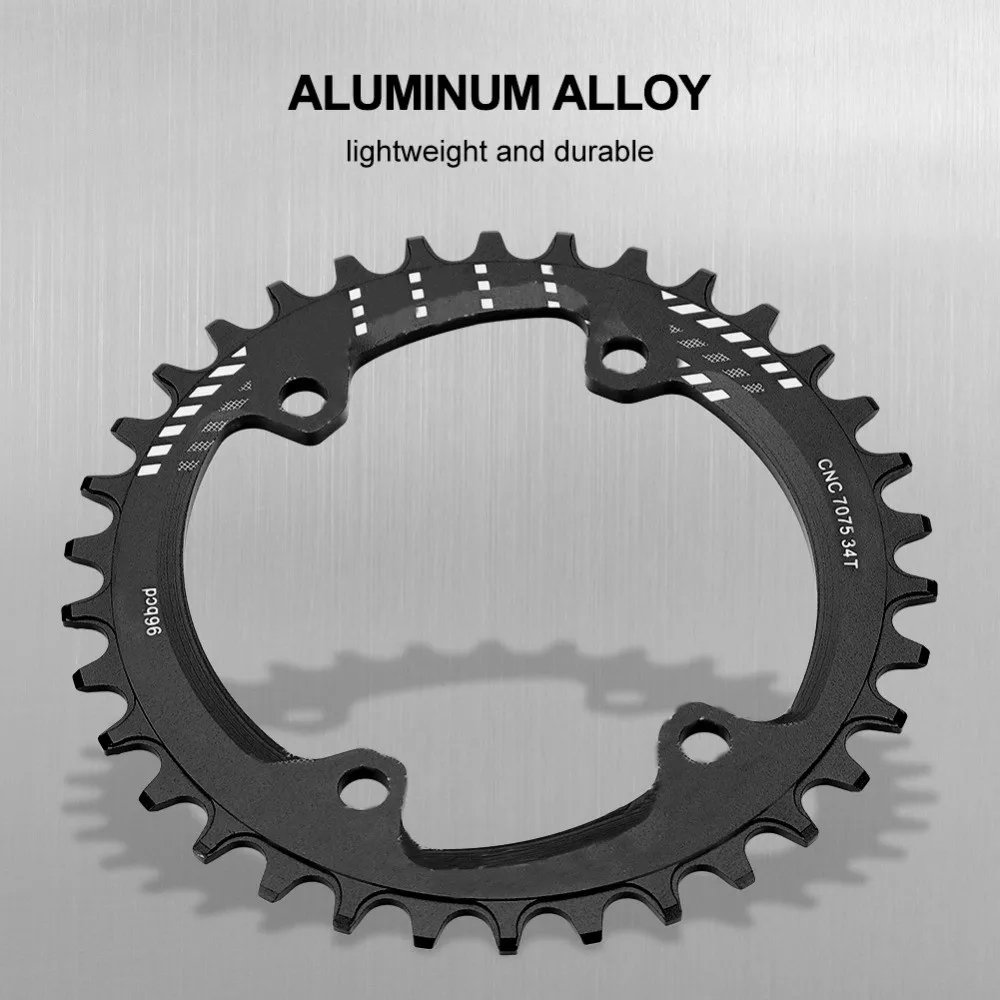 

32T/34T/36T/38T Bicycle Chainring Aluminum Alloy Red /Black Narrow Wide Chainring BCD 96mm for M6000 M7000 M8000 M9000