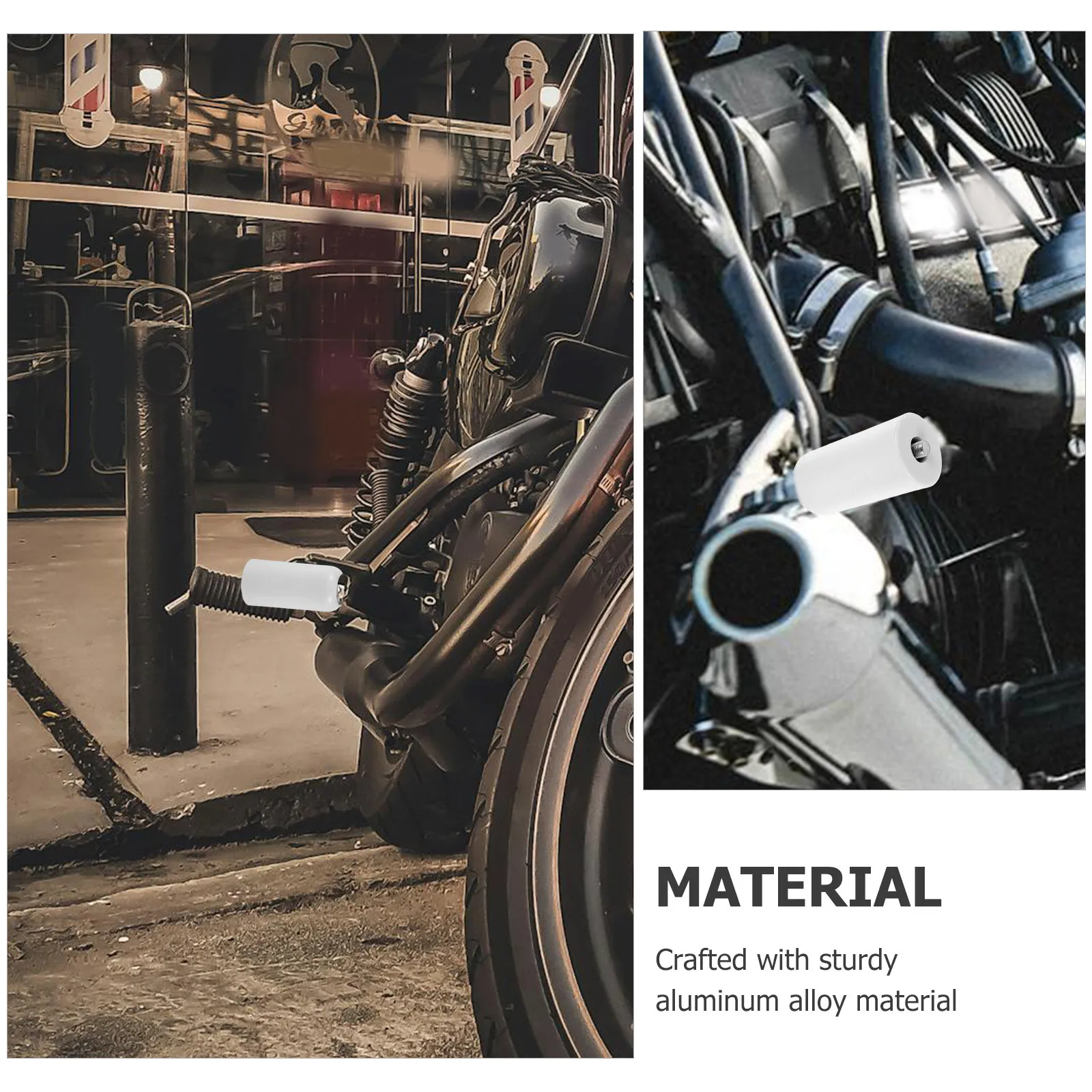 

4Pcs Handlebar Plug Motorcycle Aluminum Alloy Handlebar End Caps Anti-Drop Front Rear Protection Durable Motorcycle Bar Ends