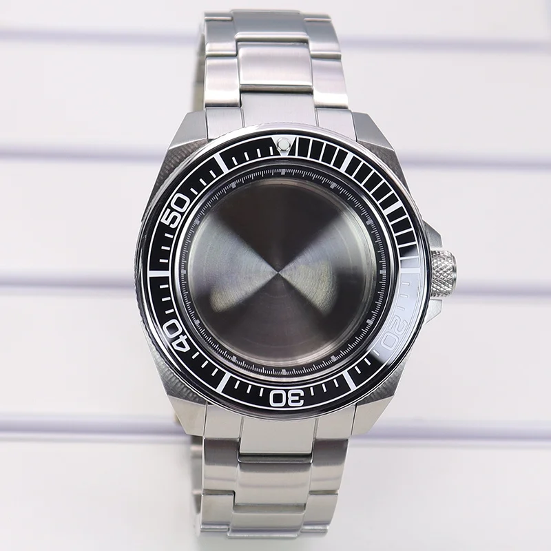 

Корпус для часов SKX Samurai 43,8 мм, аксессуары для ремешка, сапфировое стекло для NH35, NH36, NH38, 4R35, 4R36, прозрачная задняя крышка.