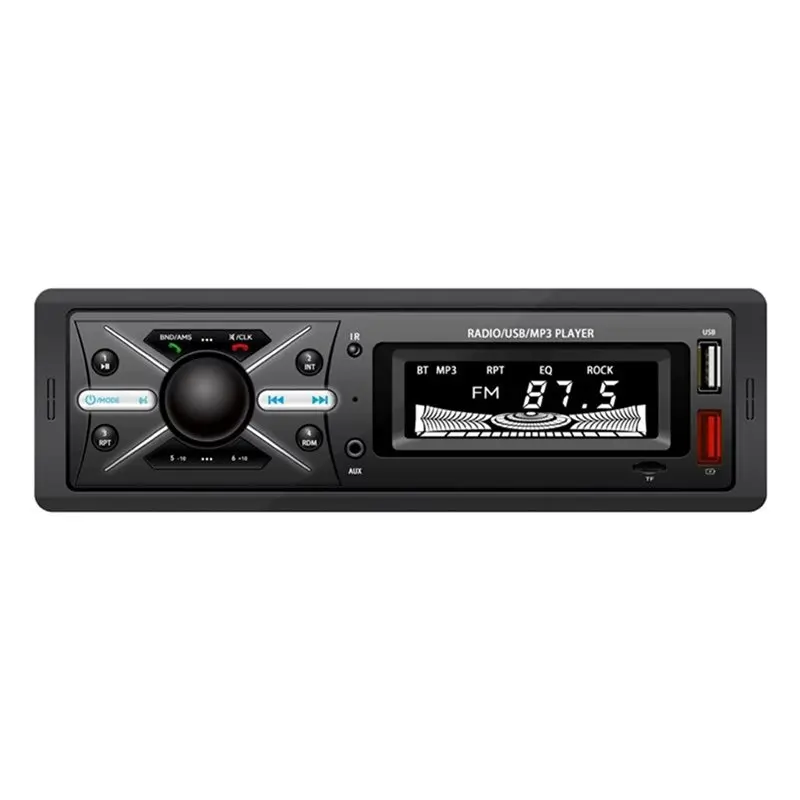 

【ПОДАРОК】Автомобильная магнитола 1Din, цифровой MP3-плеер, мультимедийный Bluetooth-плеер с FM-радио, USB-входом, поддержкой AUX, красочная RGB-подсветка