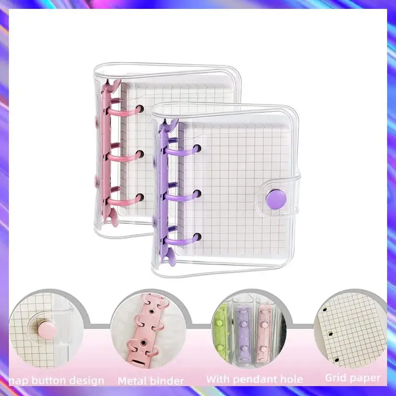 paquete-de-8-mini-fundas-transparentes-para-carpetas-de-3-anillas-con-pagina-interior-de-rejilla-y-24-bolsillos-para-carpetas-3-unidades-juego