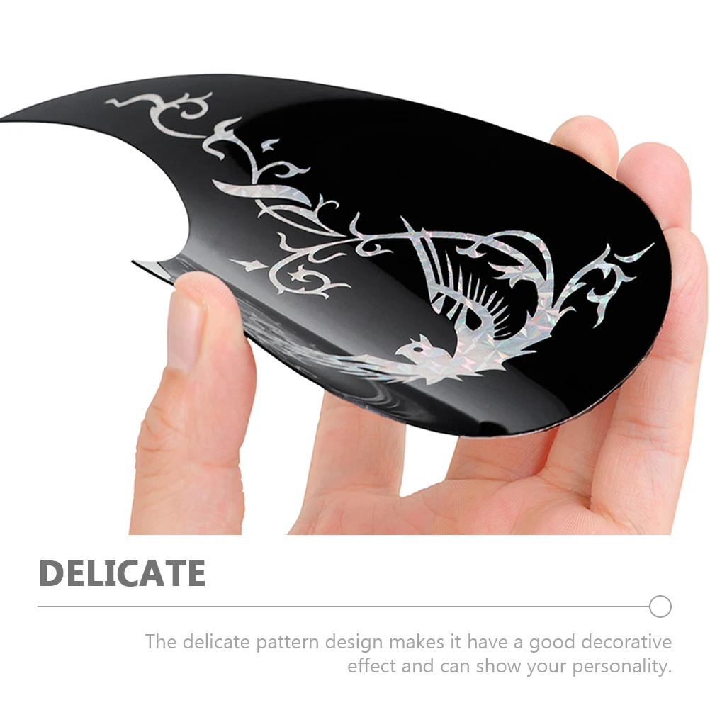 

10pcs Guitar Acoustic Replacement Parts Protector Scratch Anti-scratch Smooth Plastic Plate Adhesive for Electric