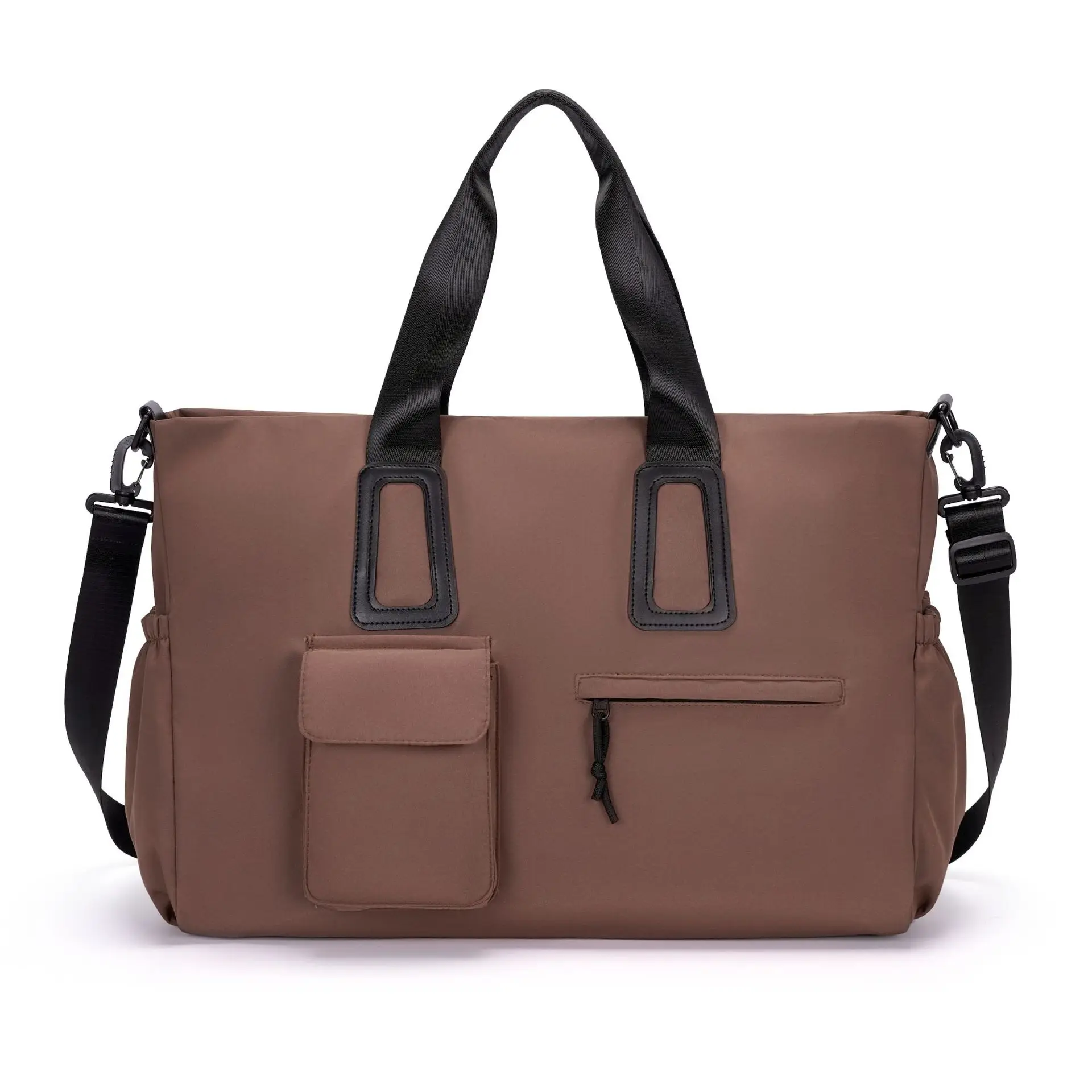 Fashion Travel Duffle Tote Bag Top Handles Multi‑Pockets Removable Shoulder Strap Handbag for Gym Weekend Travel Casual Scenes