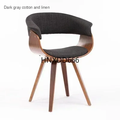 Dining chair student chair North European modern simple solid wood light luxury dining chair household Italian dining table chai