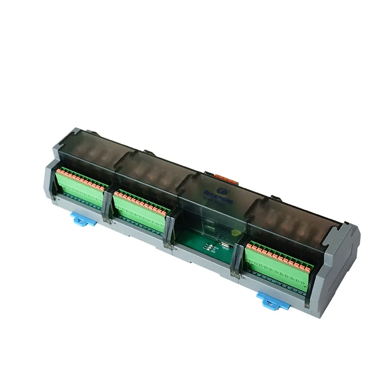 Huaqingjun 12-Channel RS485 Relay Module Modbus RTU Remote Control 12DO Relays Board for Greenhouse Automation