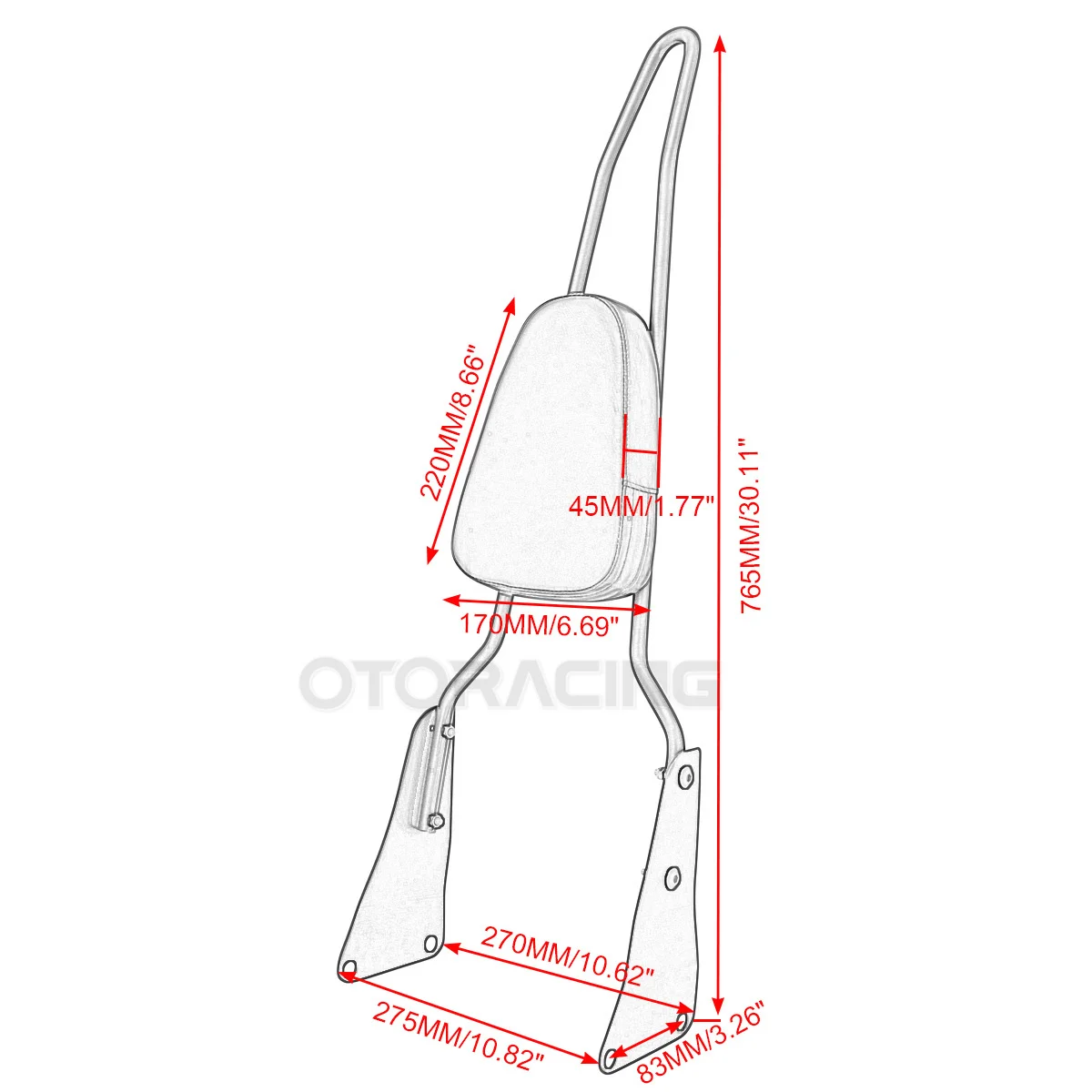 Motorcycle Rear Passenger Chrome Backrest Sissy Bar For Kawasaki Vulcan 1500 VN1500 Classic 1986-2013