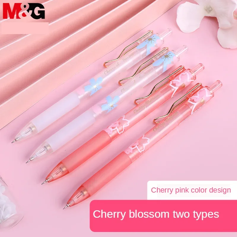 M&G 0.5mm Lovely Sakura Automatic Pencil Kawaii Plastic Mechanical Pencils For Kids Gifts Student Supplies Stationery