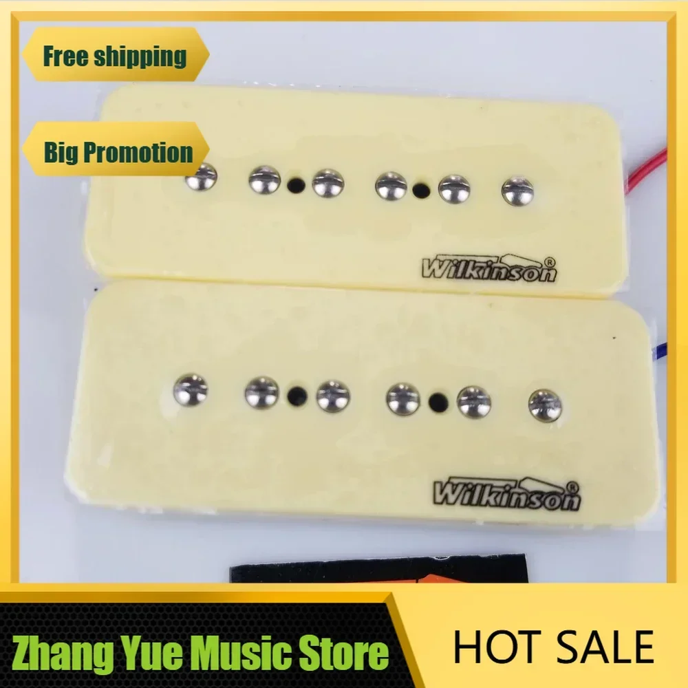 

HX---brand new-New Wilkinson WO90 1Set 2 Pcs Cream P90 Soap bar Single Coil Electric Guitar Humbucker Pickups