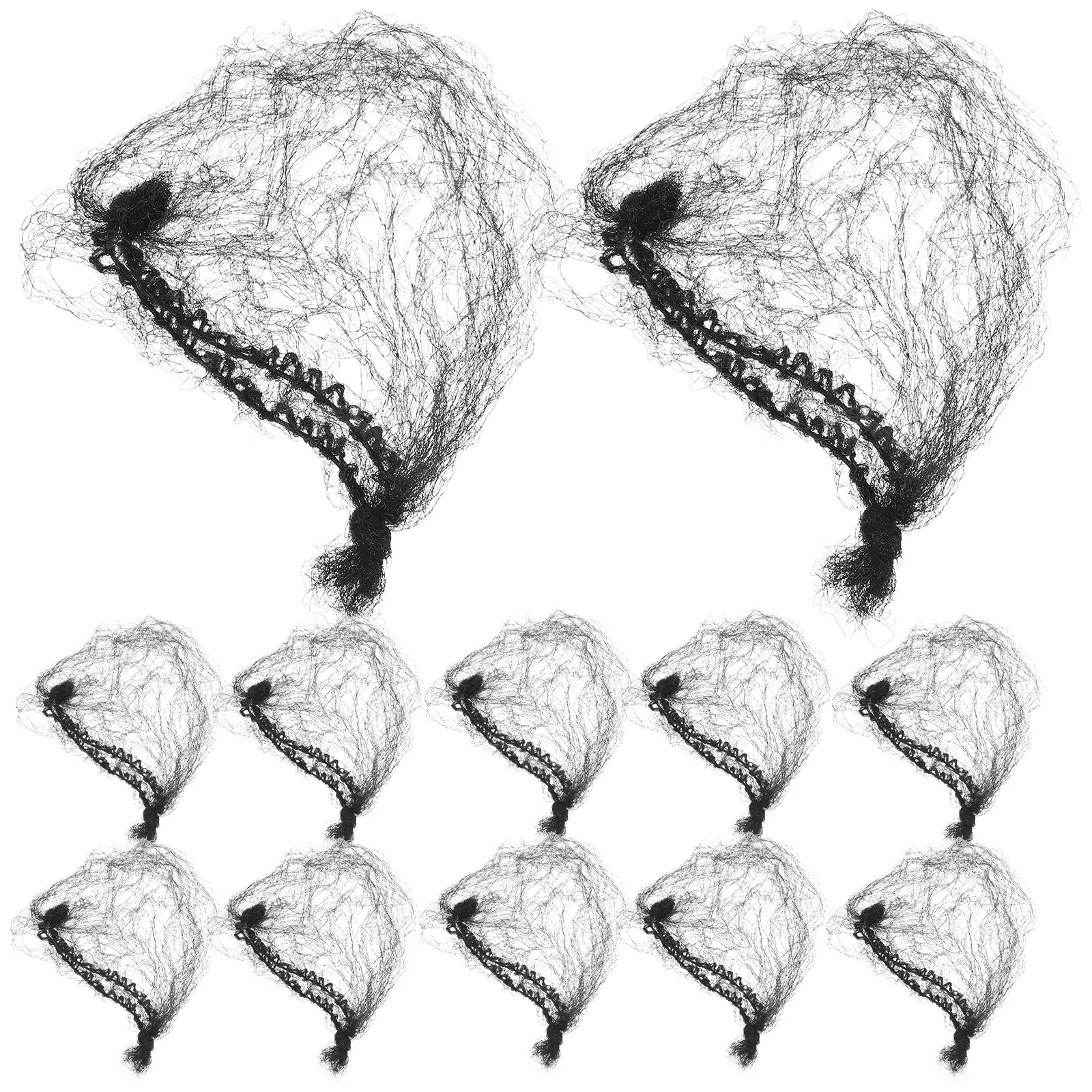 

100 шт. черных нейлоновых невидимых эластичных сеток для волос, растягивающихся сеток для причесок, для танцев, катания на коньках, для медсестер