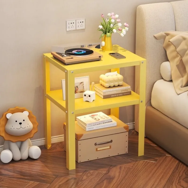 Household storage bedside table KNARREVIK coffee table floor-to-ceiling bedside table small wrought iron shelf