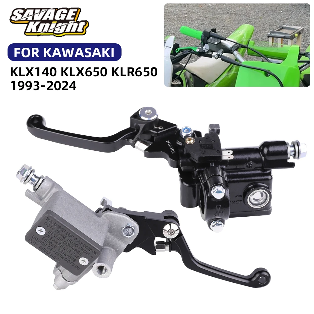 2024 KLX KLR Handle Brake Lever Master Cylinder Pump Assembly For Kawasaki KLX140 KLX650 KLR650 KLX140L KLX140R KLX 140L 140R