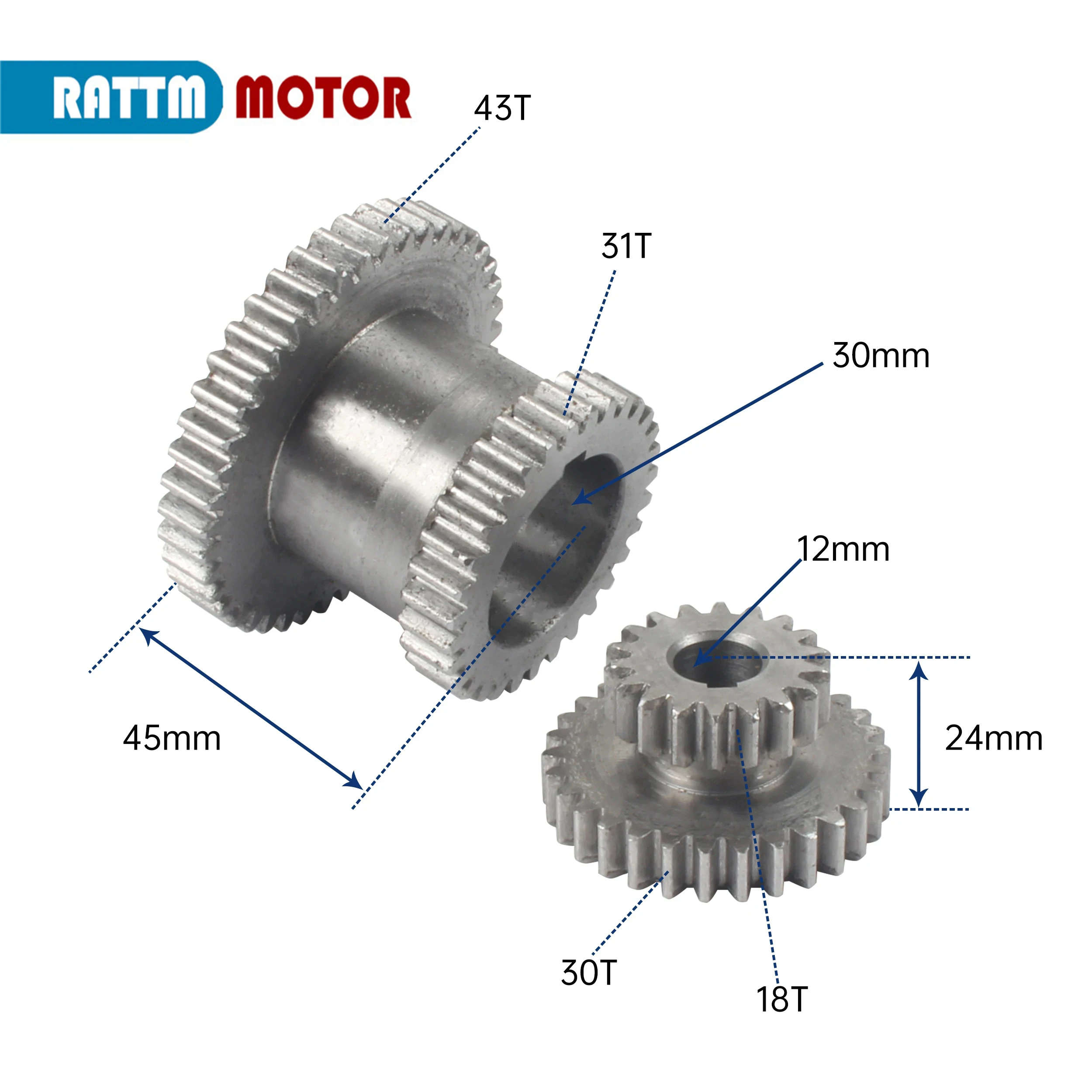 

Lathe spindle speed gear, For CJ0618 and other small machines