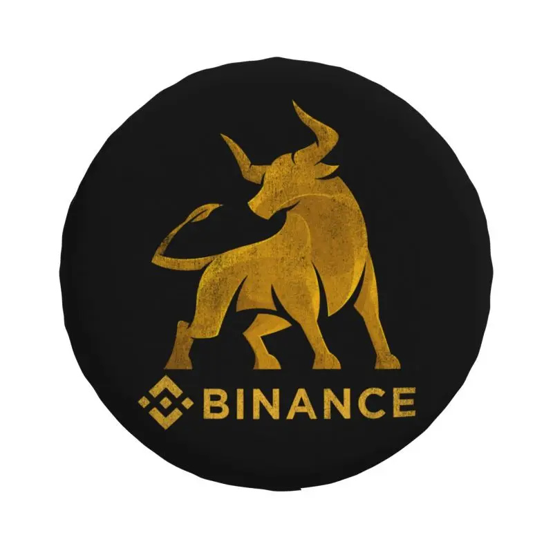 مخصص BNB الثور Binance غطاء إطار العجلة الاحتياطية لتويوتا ميتسوبيشي سوزوكي جيب RV SUV مقطورة ملحقات السيارة #2