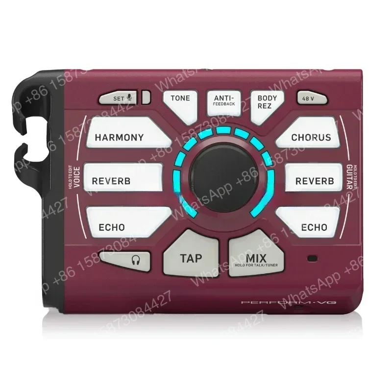 TC Helicon PERFORM-VG Procesador de Guitarra Acústica y Vocal Ultra-Sencillo con Soporte de Micrófono para Intérpretes
