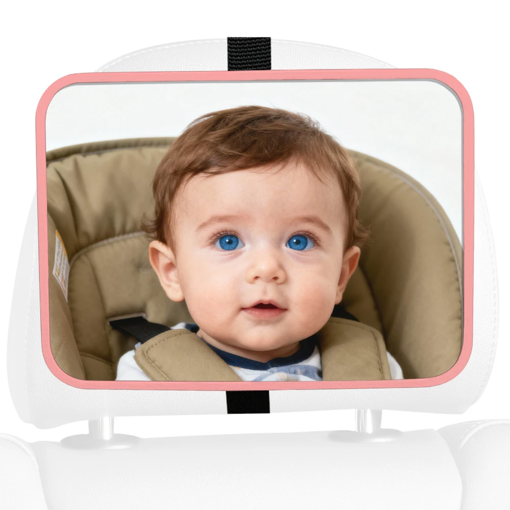 1 قطعة مرآة سيارة للأطفال مقاومة للكسر، مرآة الرؤية الخلفية لمقعد السيارة، سهلة التركيب، مناسبة عالمية
