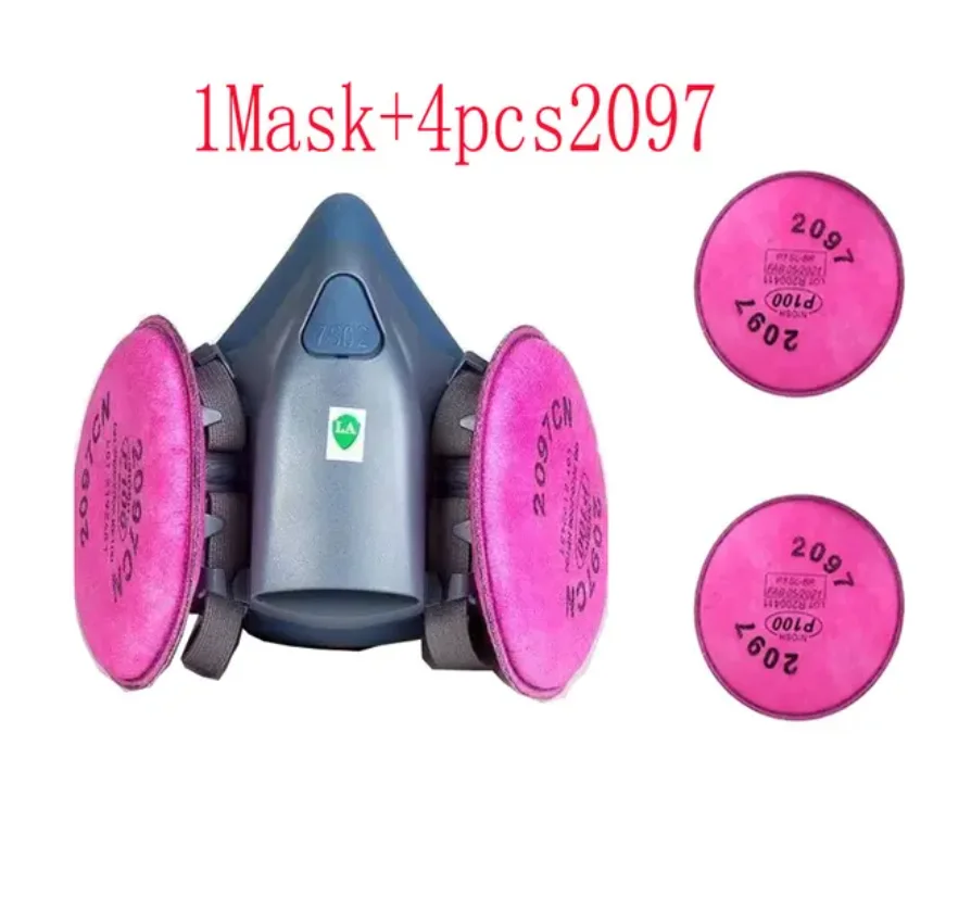 7502 Respirator Mask Protective Mask Industry Painting Spray Dust Gas Half Face Mask With 2097 Filter Cotton Chemical Protection